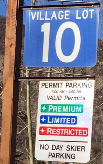 Parking Permit Sign